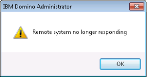 Lotus Notes remote system no longer responding- Resolve the error