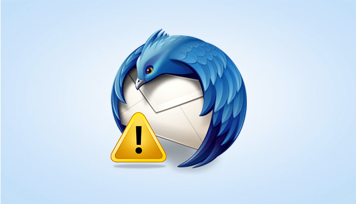 critical error message portable thunderbird